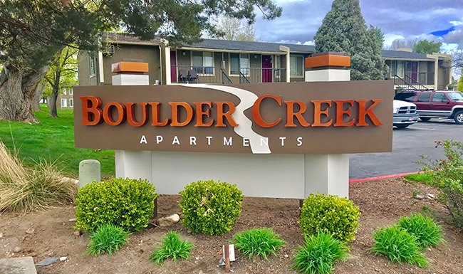 front sign of Boulder Creek
